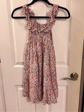 Urban Outfitters Floral Ruffle Sundress - White Red & Yellow Flowers- XS